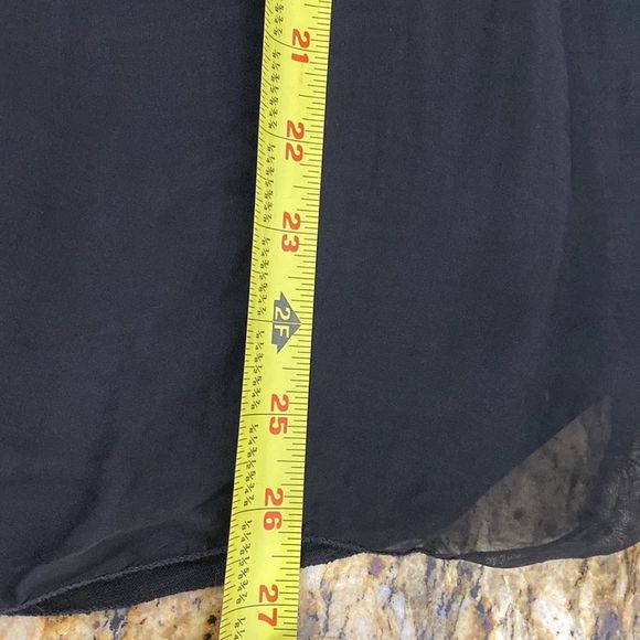 LOLA Italian Black Beaded Sheer Half Length Sleeves Top Blouse - Picture 8 of 8